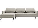 Ecksofa "CR.414, Designecksofa, Polsterecke, Breite 300cm, L-Form", grau (seidengrau), B:280cm H:91cm T:172cm, CREATION BY ROLF BENZ, Sofas, Ecksofa, wahlweise aus feinstem Rindsleder oder hochwertigem Chenille
