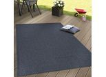 Teppich PACO HOME "Timber 125", blau (navy), B:160cm H:4mm L:220cm, Polypropylen, Teppiche, Teppich, Flachgewebe, Sisal Optik, auch als Läufer, In- und Outdoor geeignet
