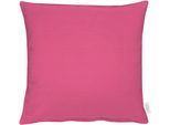 Dekokissen APELT "4362 Rips Uni" Gr. 2, pink (pink, unifarben), B:49cm L:49cm, Obermaterial: 60% Polyester, 40% Baumwolle, Dekokissen_Sitzkissen_Kissenhüllen, Wasser- und Schmutzabweisend