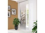 Schiebegardine HOME IN GREEN "ARISTEA" Gr. 1, beige (natur), B:60cm H:245cm, Polyester, Gardinen, Bambusoptik, recycelt, Digitaldruck