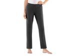 Homewearpants PLANTIER, Damen, Gr. 24/25, Kurzgrößen, schwarz, 50% Baumwolle, 50% Polyester, unifarben, Hosen