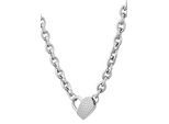 Kette ohne Anhänger BOSS "Schmuck Edelstahl Halsschmuck Ankerkette DINYA", silber (edelstahlfarben), Halsketten, Damen, Edelstahl, L: 43 B: 7mm, B:7mm