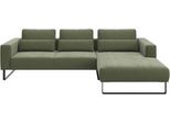 Ecksofa MUSTERRING "JUSTB PM100, stilvoller Lounge-Komfort von Musterring", grün (turtle), B:292cm H:88cm T:185cm, 85% Polyester, 15% Viskose, Sofas, Ecksofa, Kollektion Bettina Zimmermann, optionaler Sitzvorzug & Fuß-Auswahl