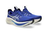 Laufschuh ASICS "GEL-NIMBUS 28", Herren, Gr. 44, prussian blau, cream, Synthetik, Schuhe Laufschuh, mit Knit-Obermaterial, mit FF BLAST PLUS Dämpfung
