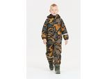 Schneeoverall ZIGZAG "Tower", Kinder, Gr. 104, EURO-Größen, braun, grau, 100% Polyester, lang, Overalls, mit wasser- und winddichter TPU-Membran