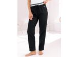 Wellnesshose FEEL GOOD, Damen, Gr. 24/25, Kurzgrößen, schwarz, steingrau, 50% Baumwolle, 50% Polyester, unifarben, Hosen