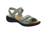 Sandale JOSEF SEIBEL "Ibiza 86, mint", Damen, Gr. 39, grün (mint), Obermaterial: 100% Rindsleder Leather cow., Schuhe Sandale