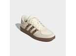 Sneaker ADIDAS SPORTSWEAR "BREAKNET SLEEK KIDS", Mädchen, Gr. 38,5, cream weiß, cardboard, sand strata, Leder, Synthetik, Schuhe Sneaker, für Kinder & Jugendliche