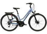 Trekkingrad KROSS "Damen-Trekkingrad 28" Trans 4.0 Blau 24 Gänge" Gr. 48, blau (blau, schwarz), Fahrräder, Damen, 48cm, 28 Zoll (71,12cm) hinten: 28 Zoll (71,12cm)