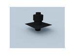 Bertrams Polyline EW Mündungsanschluss 40MAF80P PE, DN 80, mit Hinterlüftung, schwarz