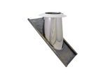 Bertrams Dw Dacheindichtung 22DE45VA450 30°-45°, Ø 450 mm, VA/Bleiflansch, mit Regenkragen