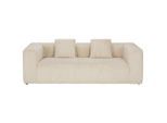 Mid.you Sofa, Beige, Kunststoff, 3-Sitzer, Füllung: Polyester, 224x68x99 cm, Wohnzimmer, Sofas & Couches, Sofas