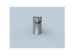 Bertrams Polyline LAS Rohr 42RL500-A60 500 mm, DN 60/100, außen, Edelstahl