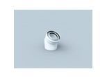 Bertrams Polyline LAS Bogen 41BG15-80 15°, DN 80/125, innen, weiß