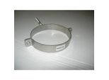 Bertrams Wandbefestigungsschelle 16WS100 Ø 100 mm, mit Stockschraube, Edelstahl