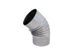 Bertrams Alu Bogen 14BG45-80 45°, Ø 80 x 0,7 mm, gerippt