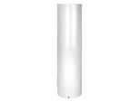 Bertrams ALU-Pu Abgasrohr 04RL500-90 500 mm, Ø 90 mm, weiß-pulverbeschichtet