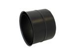 Bertrams ST-Pu Wandfutter 08WFD200 Ø 200 mm, doppelt, 0,8 mm, pulverbeschichtet, schwarz