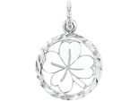 Kettenanhänger AMOR "Kleeblatt", silber (silberfarben), Schmuckanhänger, Damen, Silber 925 (Sterlingsilber), 0,6 g, Kettenanhänger