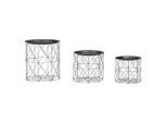Mid.you , Schwarz , Metall , rund , 40x45x40 cm , Stauraum, abnehmbares Tablett , Wohnzimmer, Wohnzimmertische, Couchtische, Couchtische rund