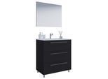Badezimmer Schubo 3-tlg. Schwarz