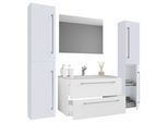 Badezimmer Badinos Weiß 5-tlg