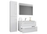 Badezimmer Badinos Weiß 4-tlg