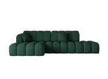 ECKSOFA mit Schlaffunktion Ottomane Links OLEA-L2 321x164x75 Grün Velours