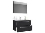 Badezimmer Badinos 3-tlg. Schwarz