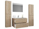 Badezimmer Badinos Sonoma Eiche 5-tlg
