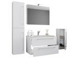Badezimmer Badinos Weiß 5-tlg