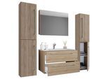 Badezimmer Badinos Sonoma Eiche 5-tlg