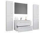 Badezimmer Badinos Weiß 5-tlg