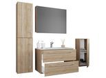 Badezimmer Badinos Sonoma Eiche 5-tlg