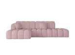 ECKSOFA mit Schlaffunktion Ottomane Links OLEA-L2 321x164x75 Rosa Cord