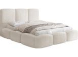 POLSTERBETT Harmony mit Bettkasten, Creme Boucle 180x200 cm