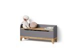 SPIELZEUGTRUHE Malia Grau/Artisan 107.2 x 50 cm mit Sitzbank
