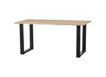 Esstisch Tablo Naturfarben/Schwarz L: 180cm