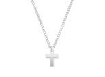 Kette mit Anhänger TOM TAILOR "Schmuck Geschenk Edelstahl Kreuz", edelstahlfarben, Halsketten, Herren, Edelstahl, L: 55 B: 4,2mm, B:4,2mm