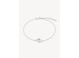 Armband S.OLIVER "Open Heart, Herz", edelstahlfarben, kristallweiß, kristallweiß, Armbänder, Damen, 21cm, Silber 925 (Sterlingsilber), Armband, mit Zirkonia (synth.)