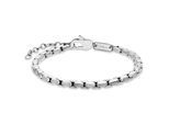 Armband S.OLIVER, silber (edelstahlfarben), Armbänder, Herren, 22cm, Edelstahl, Armband