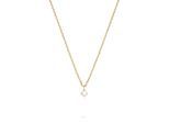 Kette mit Anhänger TAMARIS "Cross, Kreuz", gold (gelbgoldfarben), Halsketten, Damen, Edelstahl, L: 43 B: 0,4mm, B:0,4mm