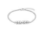 Armband S.OLIVER "Knots, Knoten-Design", edelstahlfarben, Armbänder, Damen, 20cm, Edelstahl, Armband
