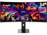 MSI Curved-Gaming-OLED-Monitor "MPG 341CQR QD-OLED X36", Energieeffizienz: F (A-G), schwarz, B:81,28cm H:37,19cm T:11,85cm, Monitore