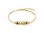 Armband S.OLIVER "Knots, Knoten-Design", gelbgoldfarben, Armbänder, Damen, 20cm, Edelstahl, Armband