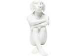 Dekofigur KARE DESIGN "Dog", weiß, B:26cm H:33cm T:17cm, Polyresin, Dekofiguren, verschiedene Farben & Größen