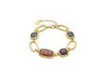 Luxenter Multicolor-Armband aus Harz in 18K Gelbgold - Orzur