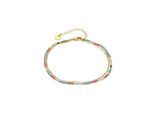Luxenter-Armband aus Metalllegierung und rosa Kristall in 18-karat-Gelbgold - Zasau