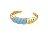 Luxenter Armband aus 18 Karat Gelbgold und Blauem Harz – Rawil