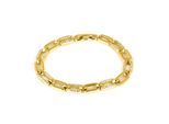 Luxenter Armband mit funkelnden Zirkonia-Steinen, 18 Karat Gelbgold-Finish – Asgoth